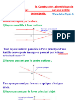 Cours 1 - Construction-Géometrique-De-Limage-Dun-Objet-Par-Une-Lentille