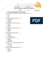 Latihan Soal Ujian Agama Islam Semester Akhir