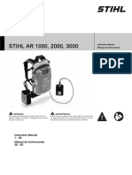 Stihl Ar 2000 3000 Owners Instruction Manual