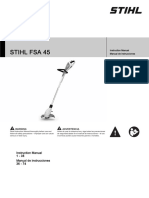 Stihl Fsa 45 Owners Instruction Manual