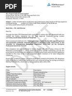 TUV Test Report On Emission