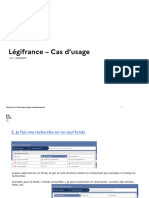 Legifrance Guide de Cas d Usage Lowx