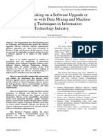 Decision Making On A Software Upgrade or Decommission With Data Mining and Machine Learning Techniques in Information Technology Industry