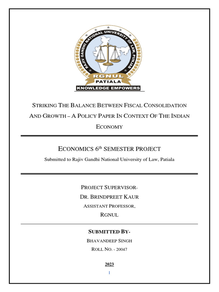 Eco 6 FD | PDF | Government Budget Balance | Fiscal Policy