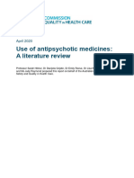 Use of Antipsychotic Medicines - A Literature Review 2020