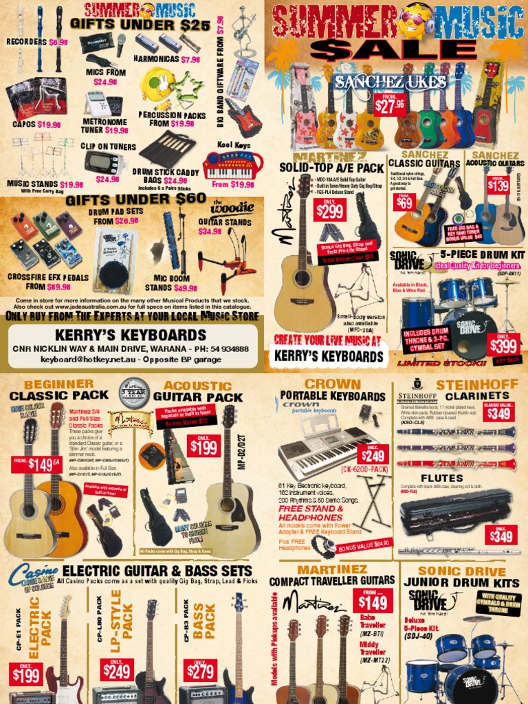 Affordable Musical Instrument Kits | PDF | Guitars | Drum Kit