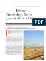 Public-Private Partnerships Some Lessons After 30 Years