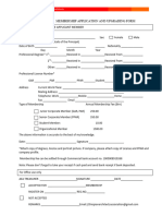 Membership Application and Upgrading Form