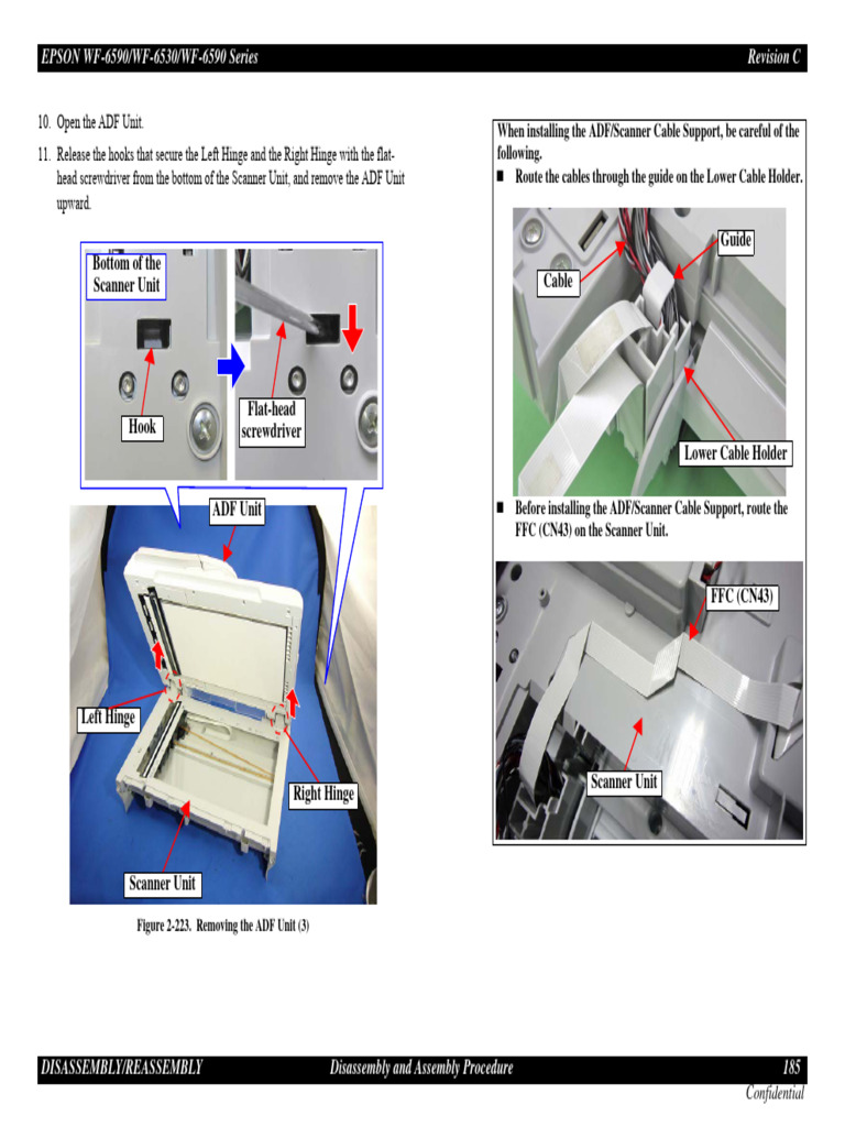 WF-6590 Disassembly Guide | PDF | Image Scanner | Manufactured Goods