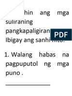 Basahin Ang Mga Suliraning Pangkapaligiran