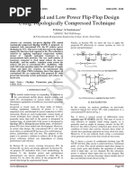 A High Speed and Low Power Flip-Flop Design Using Topologically Compressed Technique