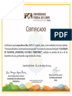 Certificado Cofilicult Mediadora