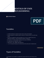 Fundamentals of Unix Shell Programming 1