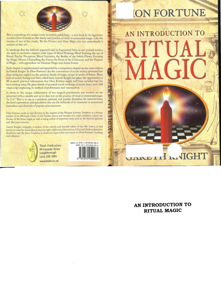 An Introduction To Ritual Magic 1997 Dion Fortune Amp Gareth Knightpdf ...