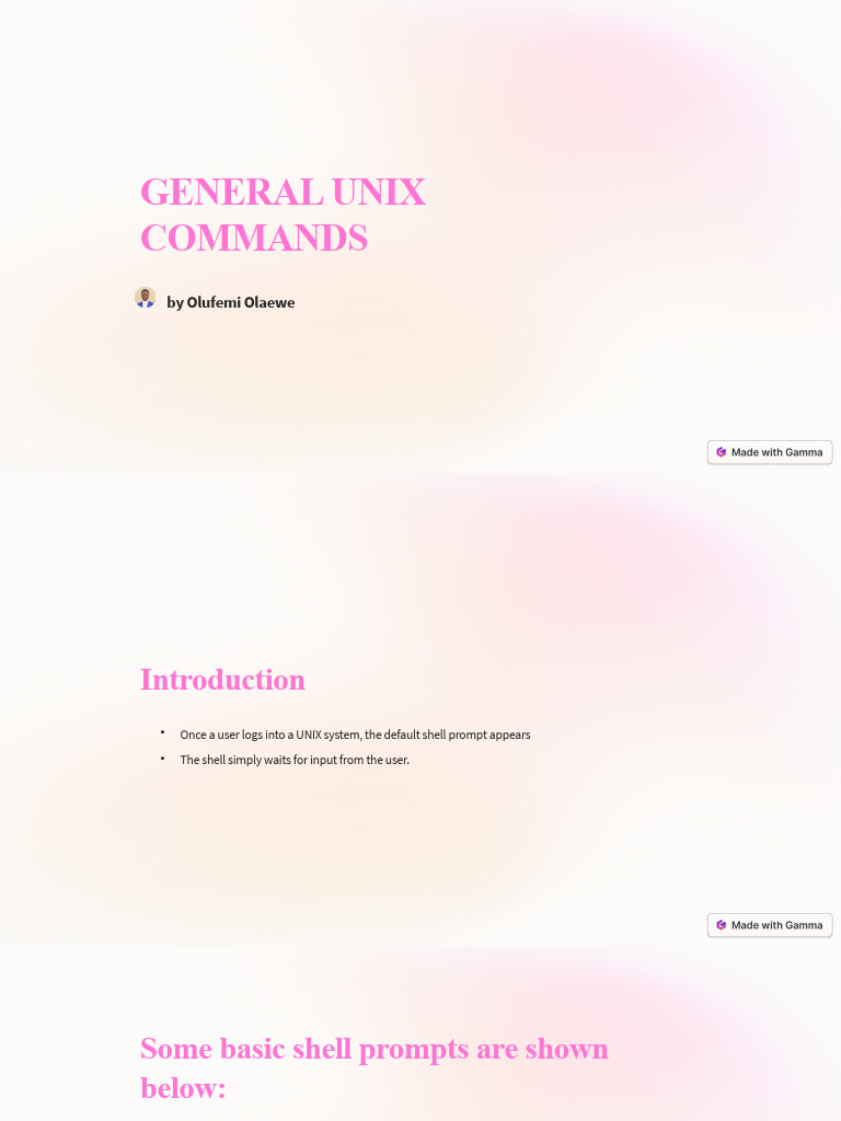 GENERAL-UNIX-COMMANDS Lecture 2 | PDF | Computer File | Directory ...