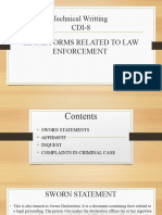 Legal Forms Related To Law Enforcement