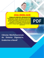 Resolução - (032) 98482-3236 - Roteiro de Aula Prática – Ciências Morfofuncionais Do Sistema Digestório, Endócrino e Renal