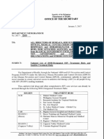 Updated List of DOH Treatment and Satellite Hubs