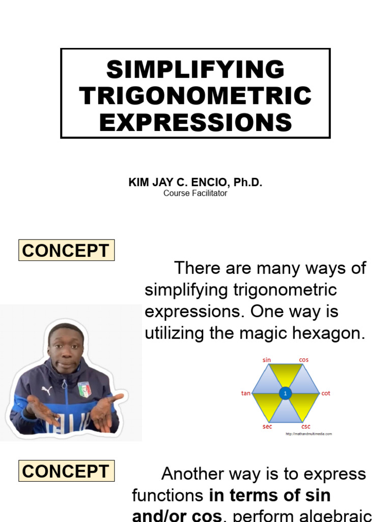 Simplifying Trigonometric Expressions | PDF | Trigonometric Functions ...