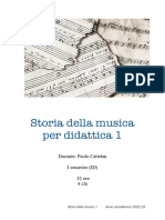 Storia Della Musica Documento Appunti