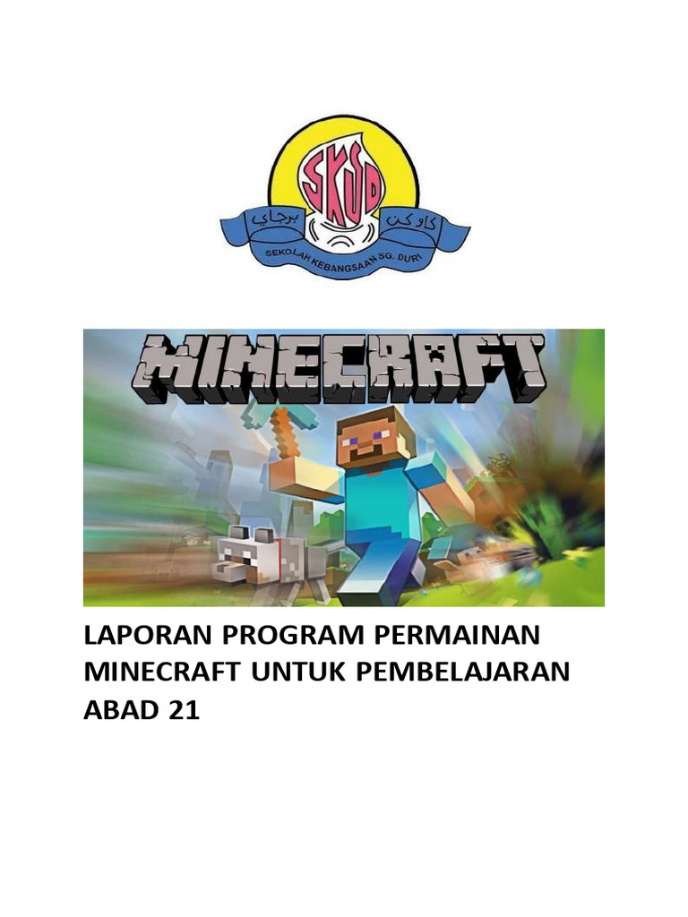 Laporan Program Permainan Minecraft Untuk Pembelajaran Abad 21 PDF