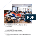 Hacked Lesson Plan (21st CLD)
