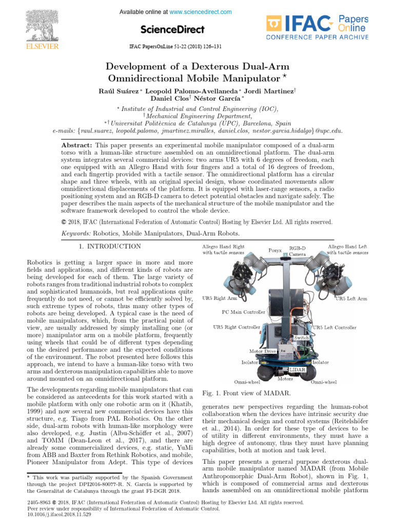 Development of Omni Dexterous Manipulator | PDF | Robot | Robotics