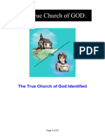 The True Church of God Identified