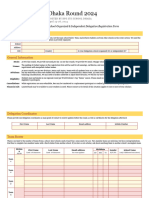 WSC Dhaka Round Registration Form 2024