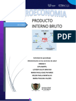 ACTIVIDAD DE APRENDIZAJE UNIDAD 2 Asignatura Macroeconomia