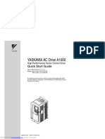 YASKAWA AC Drive A1000: Quick Start Guide