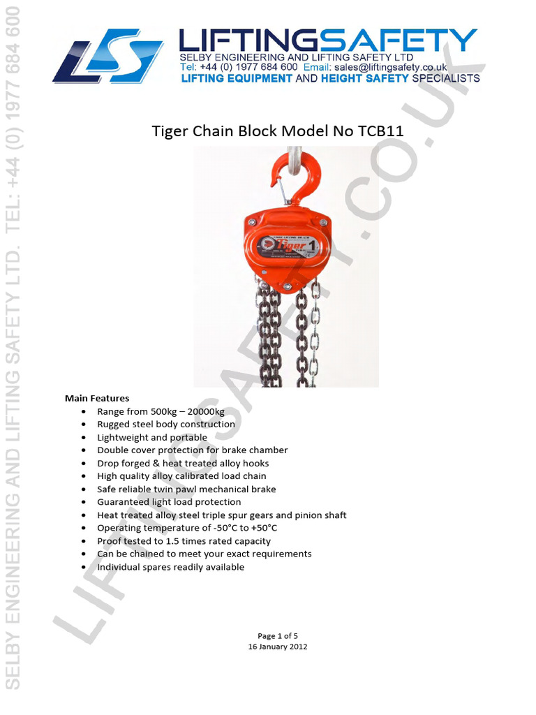 Tiger Chain Block PDF Heat Treating