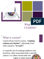 Intro to Cuisine