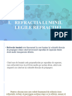 refractia. legile refractiei. reflexia totala