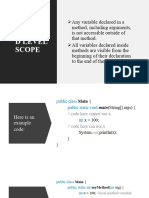 CS 2E - Method Scope