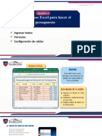 Empleamos Excel para Hacer El Presupuesto