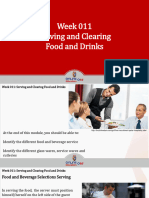 Week 011-Serving and Clearing Food and Drinks PPT