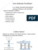 Mekanik Ozellikler Sertlik Centik Etkisi Surunme Kirilma