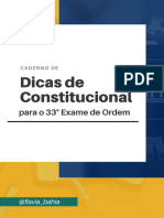 DICAS DIREITO CONSTITUCIONAL - Flavia Bahia Ebook