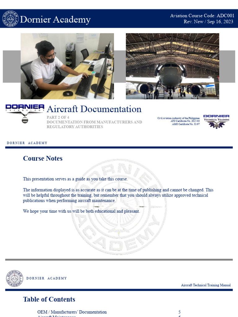 Aircraft Documentation Training Guide | PDF | Aviation | Aerospace