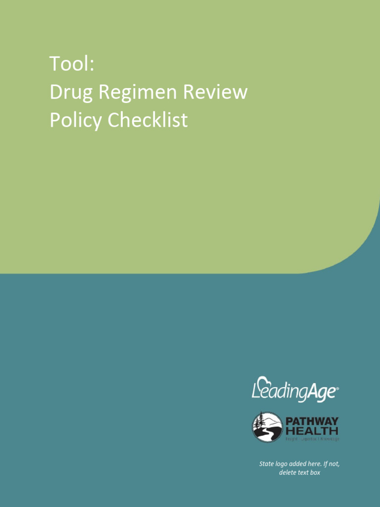 Drug regimen review rop checklist final pdf pharmacy pharmacist