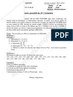 1er Devoir Du 3ème Trimestre Mathematiques 1ere Ab 2021-2022 Cpeg Saint Justin