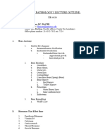 Bone Pathology I Lecture Outline