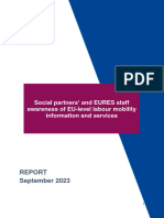 Report Awareness of EU Level Labour Mobility Information and Services