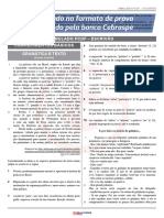 PCDF Escrivao 20 Simulado Folha de Respostas