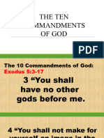 The Ten Commandments of God