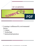 Context of Learning
