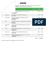 #Slno Category Product Quantity Unit Price Total