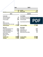 Balance Sheet With Ratios and Working Capital1