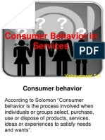Consumer Behavior in Services MARKETING